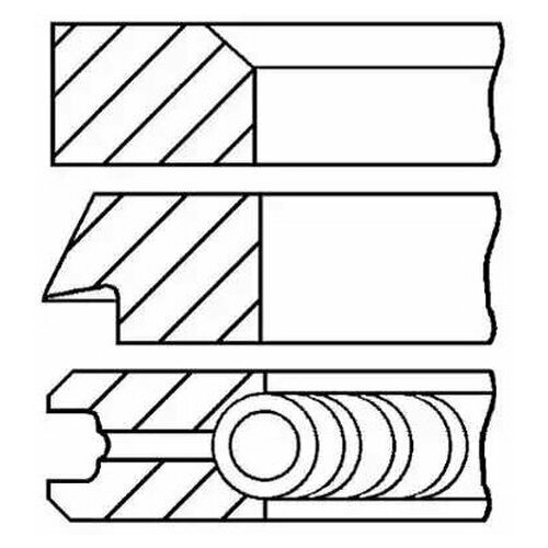 Кольца Поршн К-Т На 1 Цил Fiat Croma Tempra Tipo Alfa Romeo 155 Goetze арт. 08-142400-00