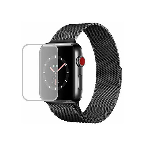 Apple Watch 42mm Series 3 защитный экран Гидрогель Прозрачный (Силикон) 1 штука apple watch edition 38mm series 3 защитный экран гидрогель прозрачный силикон 1 штука
