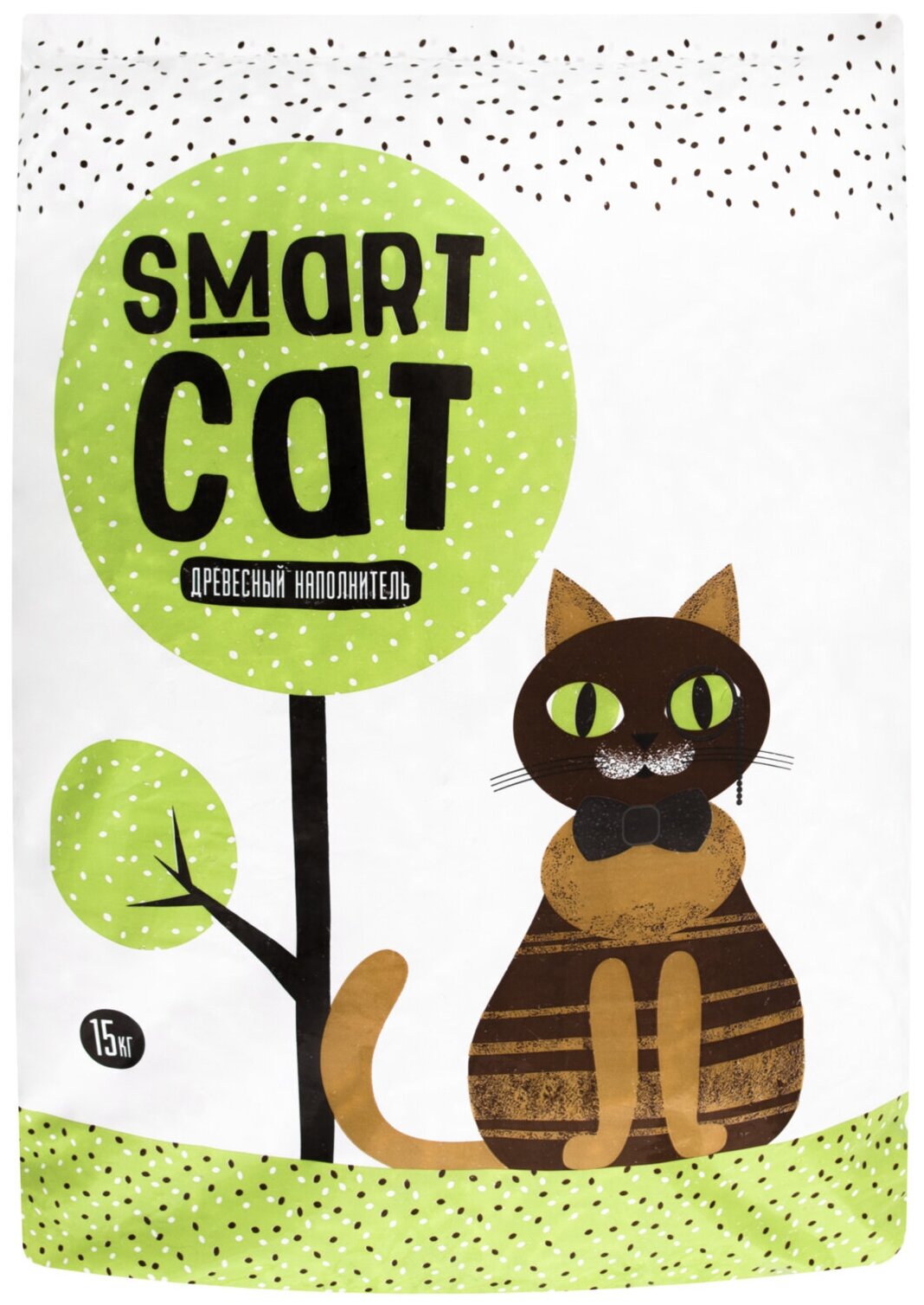 Smart Cat Древесный наполнитель, 5 кг - фотография № 6