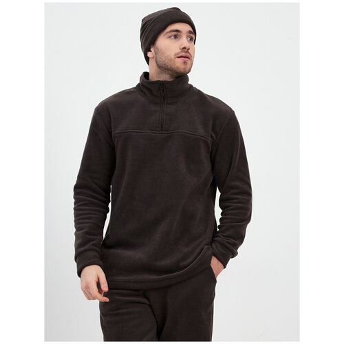 фото Шапка бини mom №1, размер 52-58, коричневый