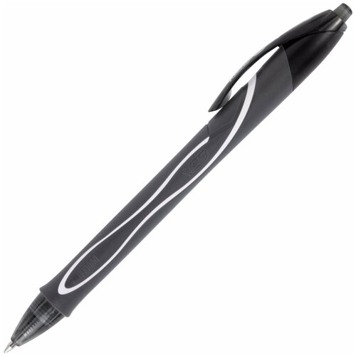 Ручка гелевая автоматическая BIC «Gelocity Quick Dry», черная, узел 0,7 мм, линия письма 0,35 мм, 949873