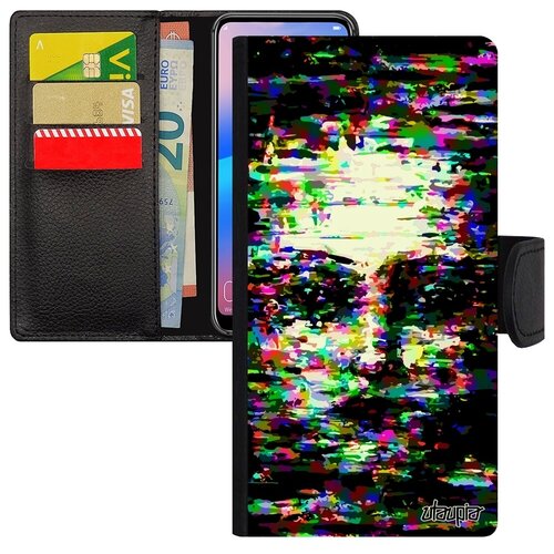 фото Красивый чехол- книжка для мобильного // galaxy a40 // "женское лицо" дизайн иллюзия, utaupia, цветной