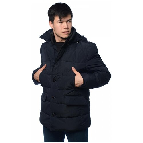 фото Зимняя куртка мужская clasna 208 размер 48, темно- синий