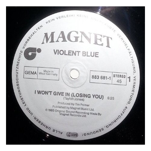 Старый винил, Magnet, VIOLENT BLUE - I Won't Give In (Losing You) (LP, Used)