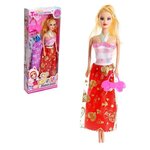 Кукла-модель «Арина» с летними нарядами и аксессуарами, микс - изображение