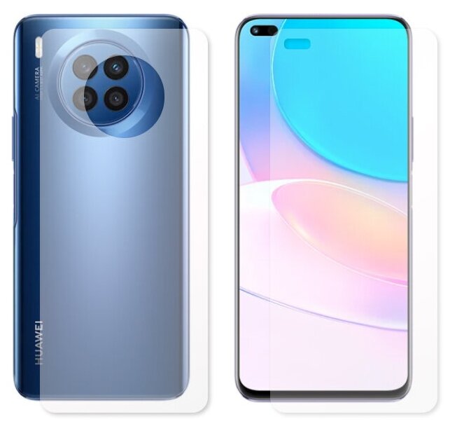 Гидрогелевая пленка LuxCase для Huawei Nova 8i 0.14mm Front and Back Matte 89906 - фото №2