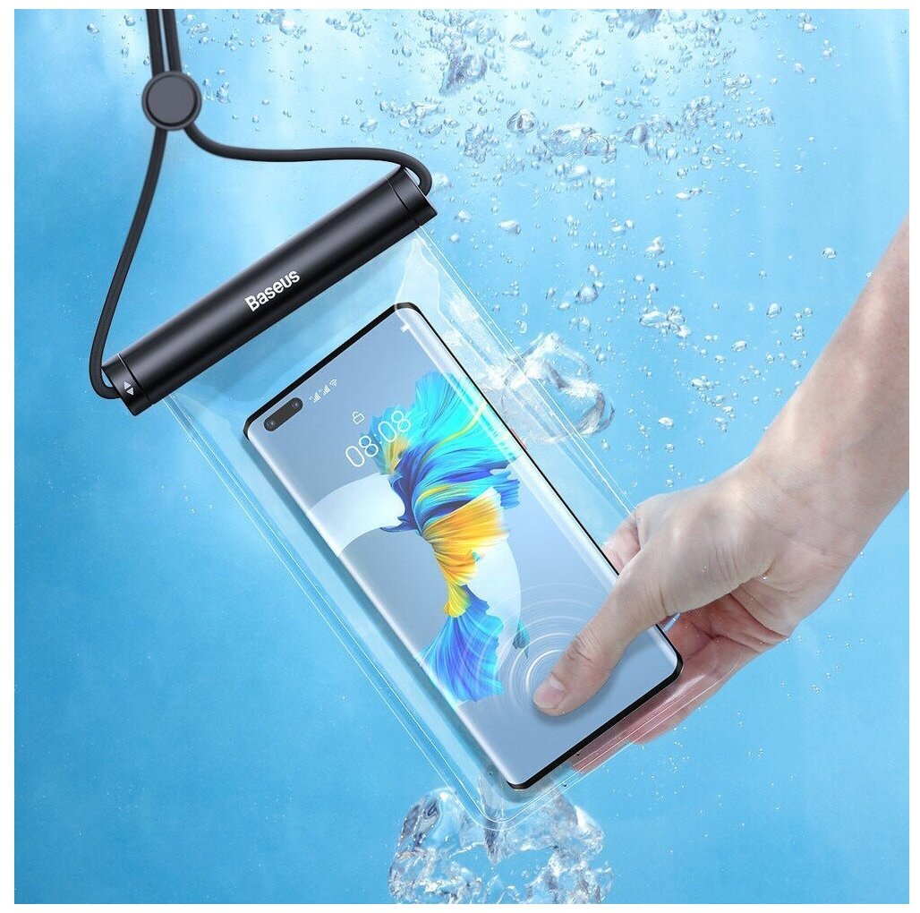 фото Чехол водонепроницаемый для телефона Baseus Cylinder Slide-cover Waterproof Bag