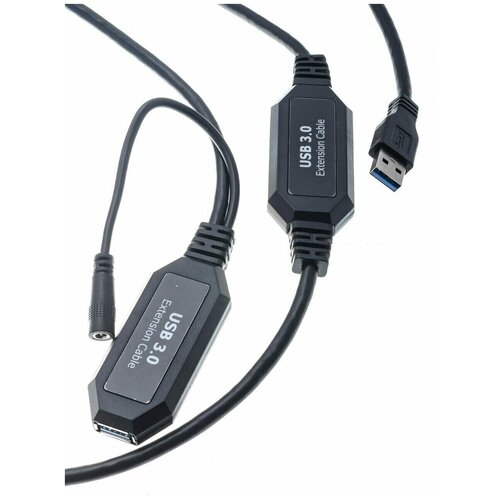 Кабель-удлинитель VCOM (CU827-15M) удлинитель vcom usb usb cu827 5 м черный