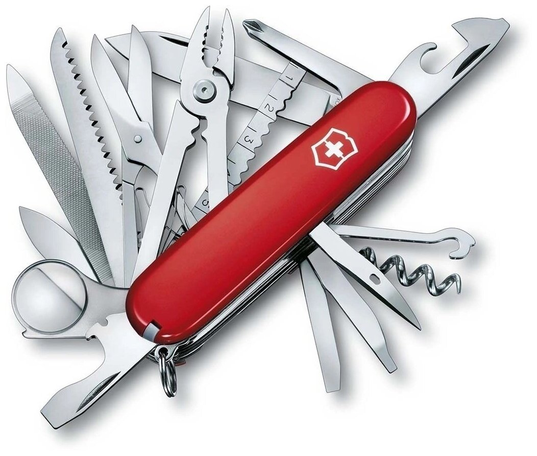 Швейцарский нож VICTORINOX Swiss Champ, длина лезвия 6.8 см, 33 функции. 1.6795