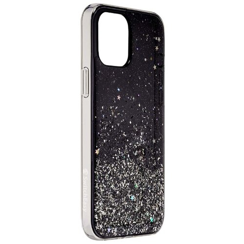 Чехол для смартфона SwitchEasy Starfield для iPhone 12/12 Pro, чёрный perfect transparent back cover grip iphone 14 pro black