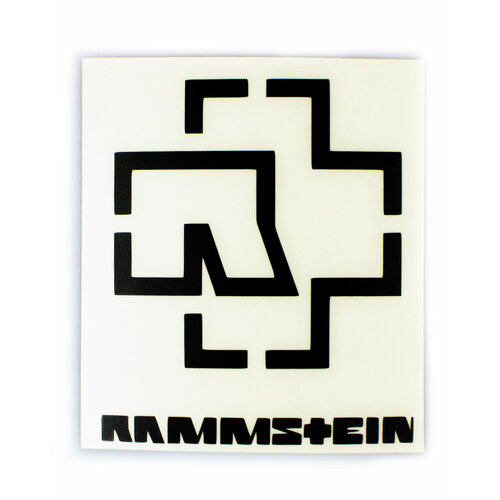 Наклейка для гитары Rammstein Струнки ру черный 380₽
