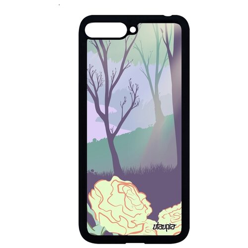 фото Противоударный чехол для // huawei y6 2018 // "лесные розы" лес дерево, utaupia, цветной