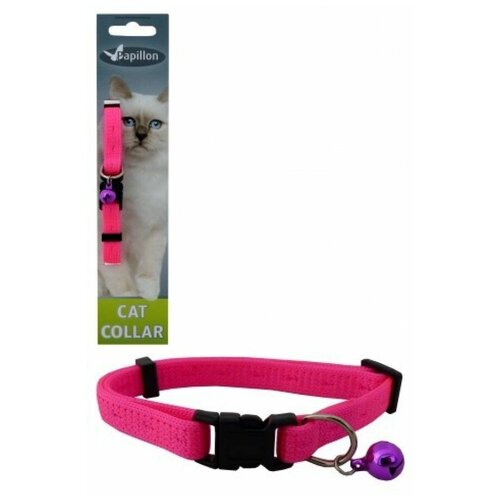 papillon китти adjustable cat collar 10 mm x 21 33 cm kitty cat для кошек оранжевый 10мм 21 33см Ошейник Papillon Сэсси Adjustable cat collar, 10 mm x 21 - 33 cm, Sassy cat, для кошек розовый 10мм-21-33см