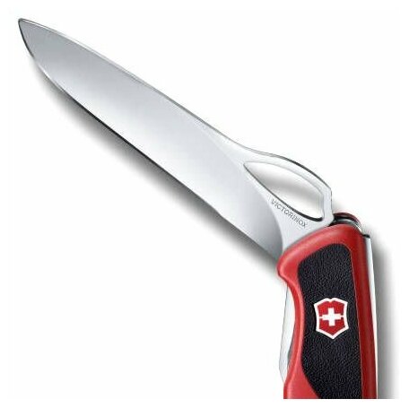 Нож перочинный Victorinox RangerGrip 57 Hunter (0.9583.MC) 130мм 13функций красный/черный карт.короб - фото №9