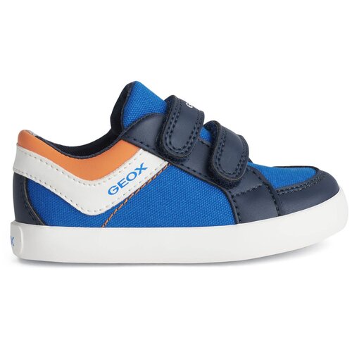 фото Полуботинки geox для мальчиков b gisli boy цвет королевский синий/оранжевый, размер 22