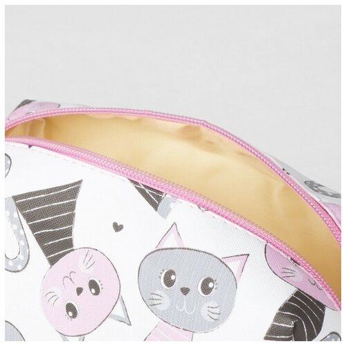 фото Косметичка дорожная, отдел на молнии, цвет розовый rusexpress