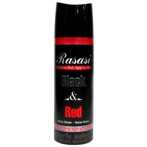 Купить Rasasi Perfumes Мужской Black&Red Дезодорант-спрей (spray) 200мл