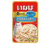 Japan Premium Pet Inaba Пауч для кошек с филе курицы и мальками ширасу 60 гр x 3 шт. - изображение