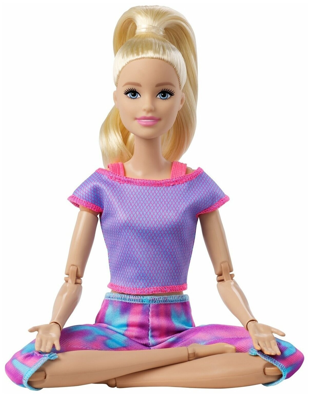 Кукла Barbie Безграничные движения Блондинка в серой футболке - фото №5