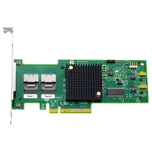 Broadcom HBA-адаптер LSI 9210-8i SAS broadcom адаптер hba lsi sas9200 8e sas