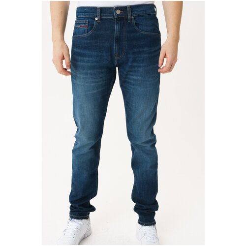 фото Джинсы dm0dm06420 tommy jeans синий синий1a4 31/34 3431 мужской однотонный tommy hilfiger