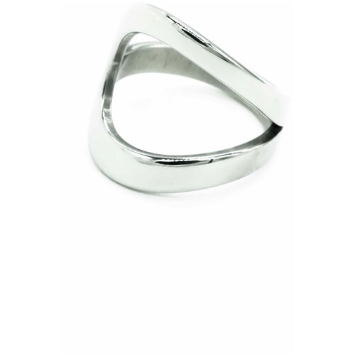 Кольцо Kalinka modern story, размер 17, белый, серебряный минималистичное широкое кольцо размер 16 kalinka