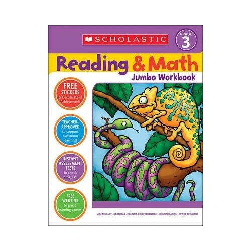 Scholastic Reading & Math. Jumbo Workbook 3. -
