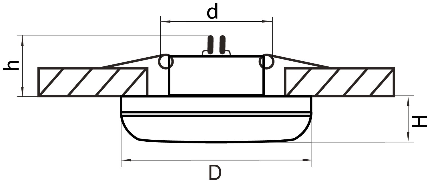 Встраиваемый светильник Lightstar Piano Mini 011274