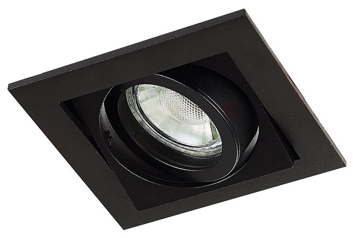 Donolux LED Skelin св-к встраиваемый поворотный, GU10, D92х92хH28мм, IP20, черный RAL9005, без лампы