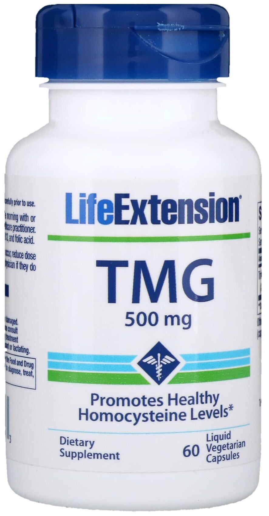 Капсулы Life Extension TMG, 100 г, 500 мг, 60 шт.