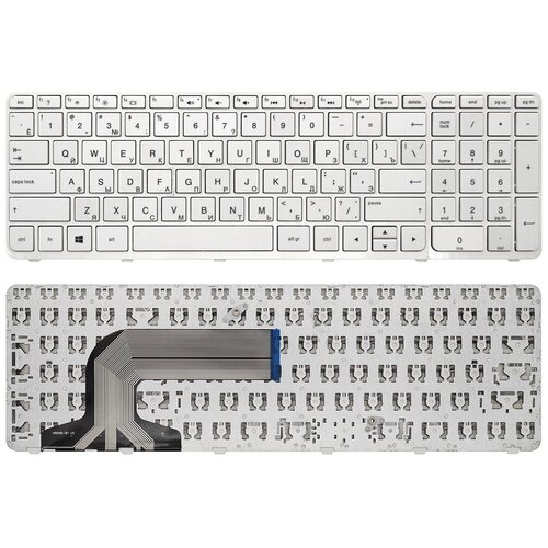 Клавиатура для ноутбука HP 255 G3 белая 1500₽