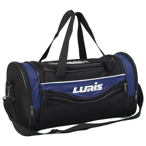Сумка спортивная Luris, 42х21х42 см, черный, синий сумка спортивная luris 3099371 65х35х31 см черный синий