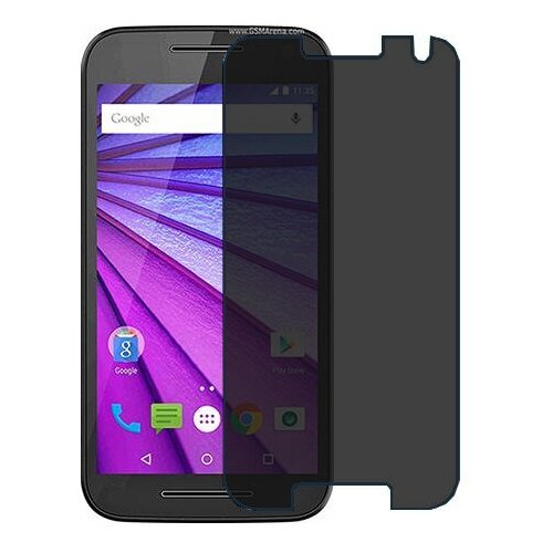 Motorola Moto G Dual SIM (3rd gen) защитный экран пленка гидрогель конфиденциальность (силикон) Одна штука motorola moto g dual sim 3rd gen защитный экран из нано стекла 9h одна штука