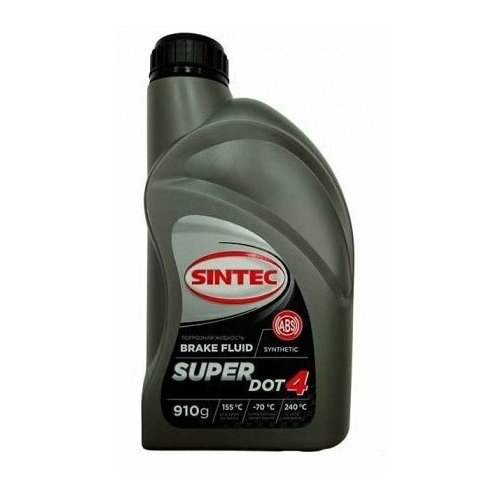 Тормозная жидкость 1л DOT-4 SUPER Sintec