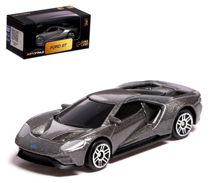 Автоград Машина металлическая FORD GT, 1:64, цвет серый