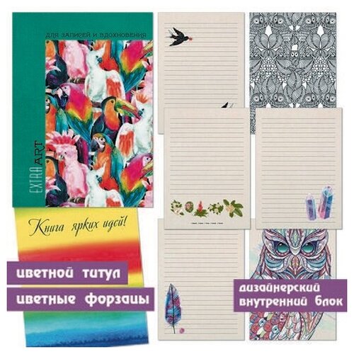 Книга для записей Extra Art Экзотические краски А5- 96 листов клетка 380₽