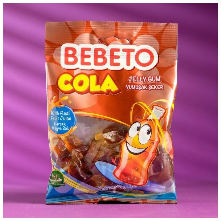 Жевательный мармелад BEBETO COLA, 70 г