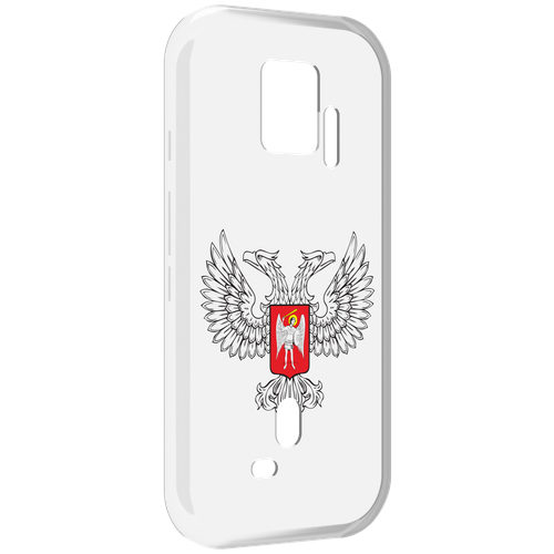 Чехол MyPads герб-ДНР-донецкая-народная-республика для ZTE Nubia Red Magic 7S Pro задняя-панель-накладка-бампер чехол mypads герб хабаровский край для zte nubia red magic 7s pro задняя панель накладка бампер