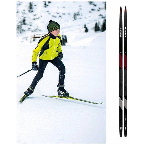 Детские беговые лыжи KASTLE RX10 Classic Skin JR 180 Medium