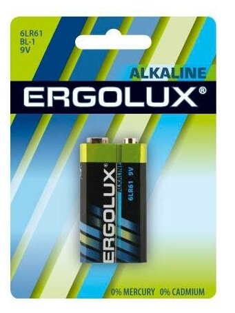 Батарейка Ergolux 11753 9V 1 шт