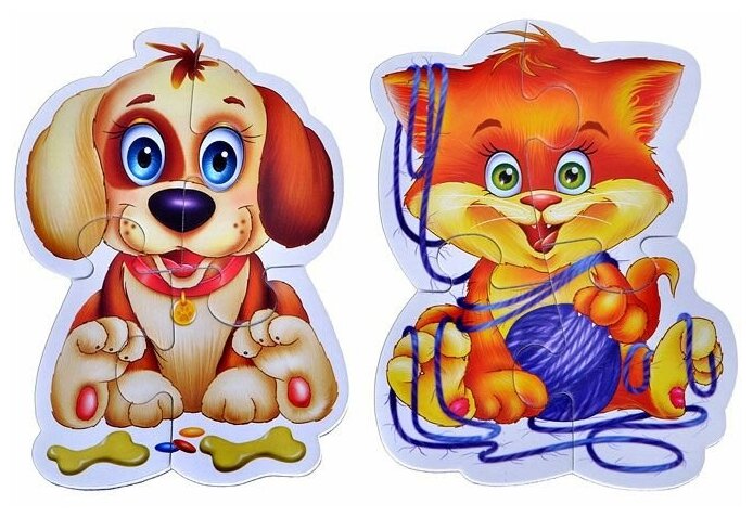 Пазлы мягкие магнитные Vladi Toys Домашние любимцы - фото №11