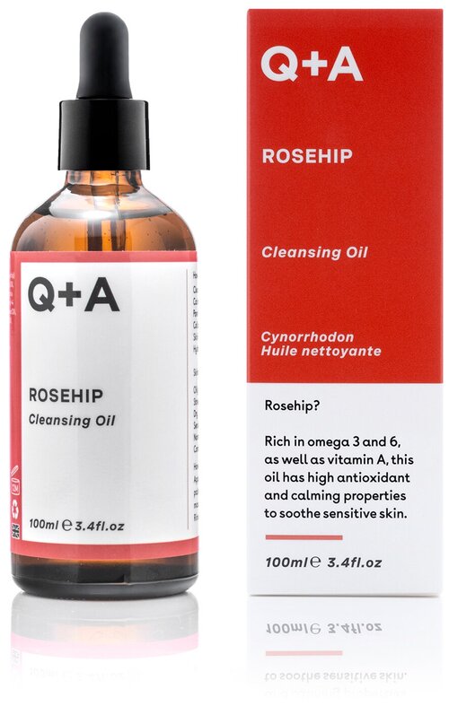 Q+A Rosehip Cleansing Oil 100 ml / Очищающее масло для лица 100 мл