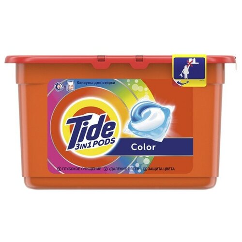 Капсулы для стирки Tide Color, 12 х 22,8 г