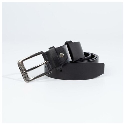 фото Ремень муж 07-01-03-01, 4*0,3*160 см, великан, винт, пряжка т-металл, черный