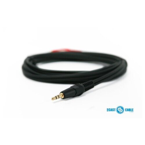 Кабель аудио 1xMini Jack - 2xRCA PROCAST Cable s-MJ/2RCA.2 межблочный кабель 2rca m 2rca m procast cable 2rca 2rca 2 длина 2m цвет черный