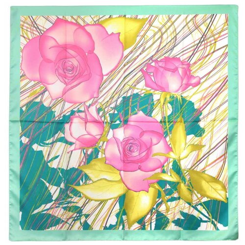 фото Платок roby foulards, 90х90 см, голубой