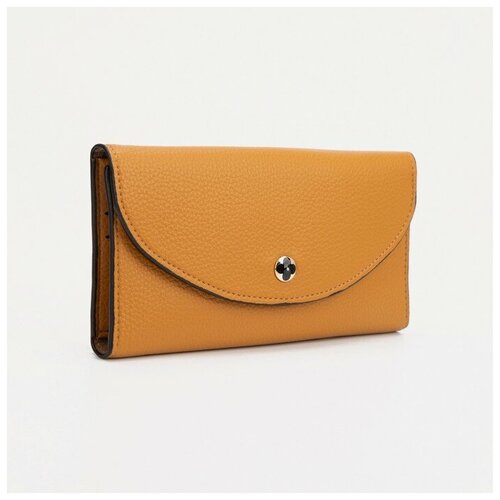 фото Кошелёк на кнопке, цвет жёлтый без бренда