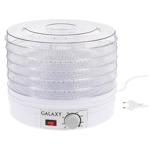 Сушилка для овощей и фруктов Galaxy GL 2631 350 Вт 5 ярусов 17 л d30 см белая 492800₽
