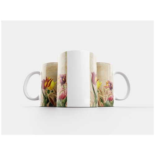 фото Кружка "винтаж, цветок, изобразительное искусство" 320 мл lotsprints