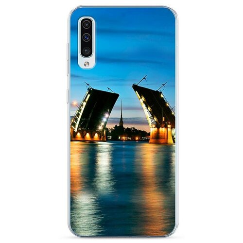 фото Силиконовый чехол "разведенные мосты в спб 2" на samsung galaxy a50 / самсунг галакси а50 case place
